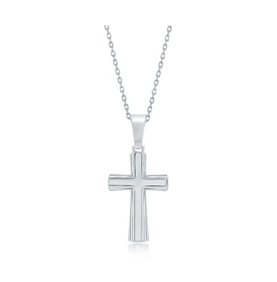 Simona Sterling Silver Cross Necklace