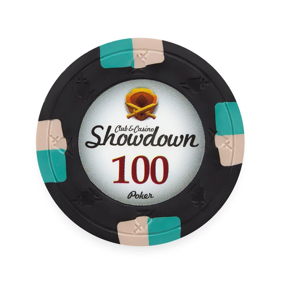 Slickblue Showdown Poker Chips (25-pack) - Clay Composite $100