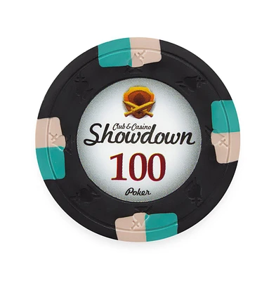 Slickblue Showdown Poker Chips (25-pack) - Clay Composite $100