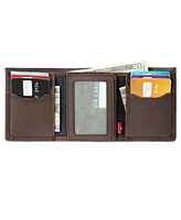 Levi's Men's Rfid Genuine Leather Extra-Capacity Conrad Trifold Wallet