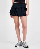 Ultra Flirt Juniors' Pull-On Bubble-Hem Mini Skirt