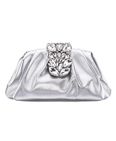 Nina Women's Crytal Frame Snap Clutch