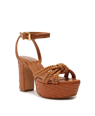 Schutz Women's Kareena Woven Platform Sandals