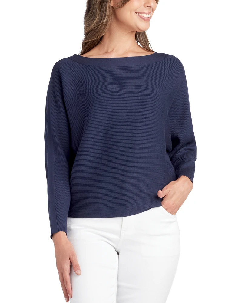 Bcx Juniors' Dolman-Sleeve Boat-Neck Sweater