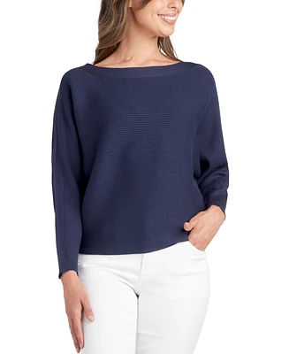 Bcx Juniors' Dolman-Sleeve Boat-Neck Sweater