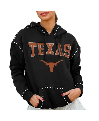 Gameday Couture Women's Black Texas Longhorns Studded Pullover Hoodie