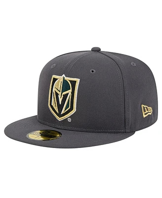 New Era Men's Charcoal Vegas Golden Knights Core 59FIFTY Fitted Hat