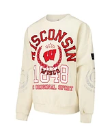 Gameday Couture Women's Cream Wisconsin Badgers Slay Pullover Sweatshirt