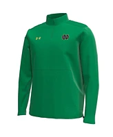 Under Armour Men's Kelly Green Notre Dame Fighting Irish Motivate Quarter-Zip Performance Jacket