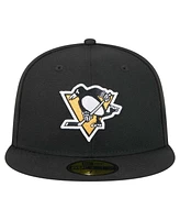 New Era Men's Black Pittsburgh Penguins Core 59FIFTY Fitted Hat