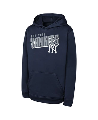 Outerstuff Big Boys and Girls Navy New York Yankees Cyber Punk Pullover Hoodie