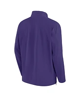 Nike Men's Purple Tcu Horned Frogs 2024 Sideline Coach Quarter-Zip Hoodie Jacket