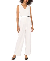 Vince Camuto Women's Contrast-Trim Wide-Leg Pants