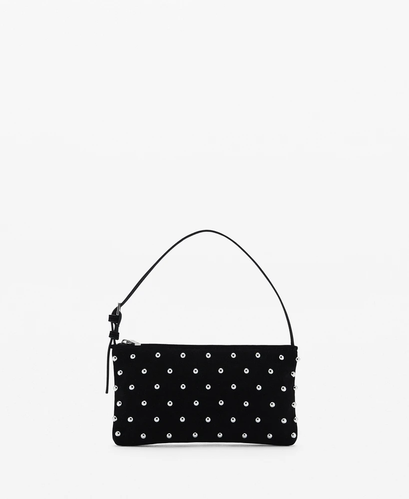 Mango Women's Decorative Studs Bag