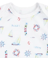 Levi's Baby Boys Sailing Bodysuit and Shortalls, 2-Piece Set