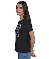 Karl Lagerfeld Paris Women's Motif-Graphic T-Shirt