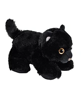 Wild Republic Hug'ems Black Cat Stuffed Animal, 7 Inches