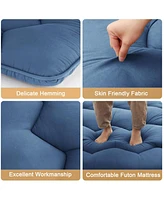 gaomon Queen Japanese Futon Mattress, Foldable Roll-Up Floor Mat, Tatami & Camping Pad