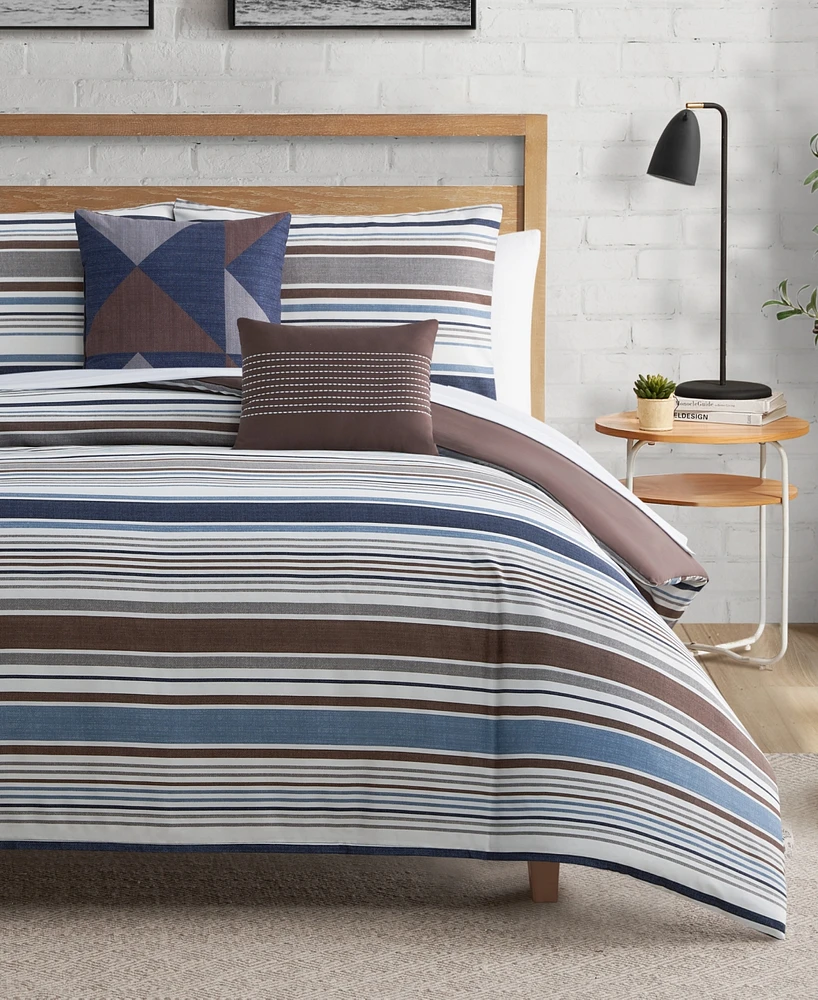 Lucky Brand Monterey Stripe -Pc. Comforter Set