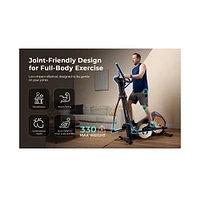 Sunny Health & Fitness Smart Heavy-Duty Elliptical Exercise Machine, Adult/Seniors Full Body Low-Impact Cardio Cross Trainer