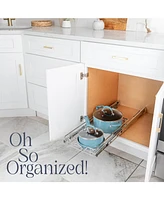 Florida Brands Pull Out Cabinet Organizer with Chrome Finish x 17 In