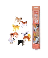 Wild Republic Nature Tube Dog Figurines, 8 Pieces