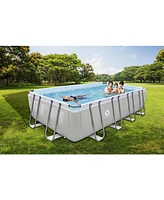 Jleisure 17776 18 x 10 Foot Above Ground Rectangular Steel Frame Swimming Pool