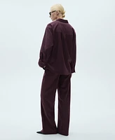Mango Women's Pinstripe Overshirt