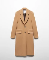 Mango Women's Virgin Wool Midi-Coat