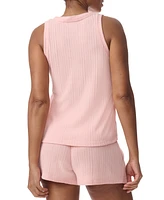 Tommy Hilfiger Women's 2-Pc. Th V-Neck Top & Boxer Shorts Pajama Set