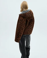 Mango Women's Double-Sided Leopard Jacket