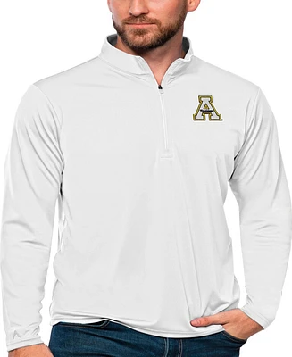 Antigua Men's White Appalachian State Mountaineers Tribute Quarter-Zip Top