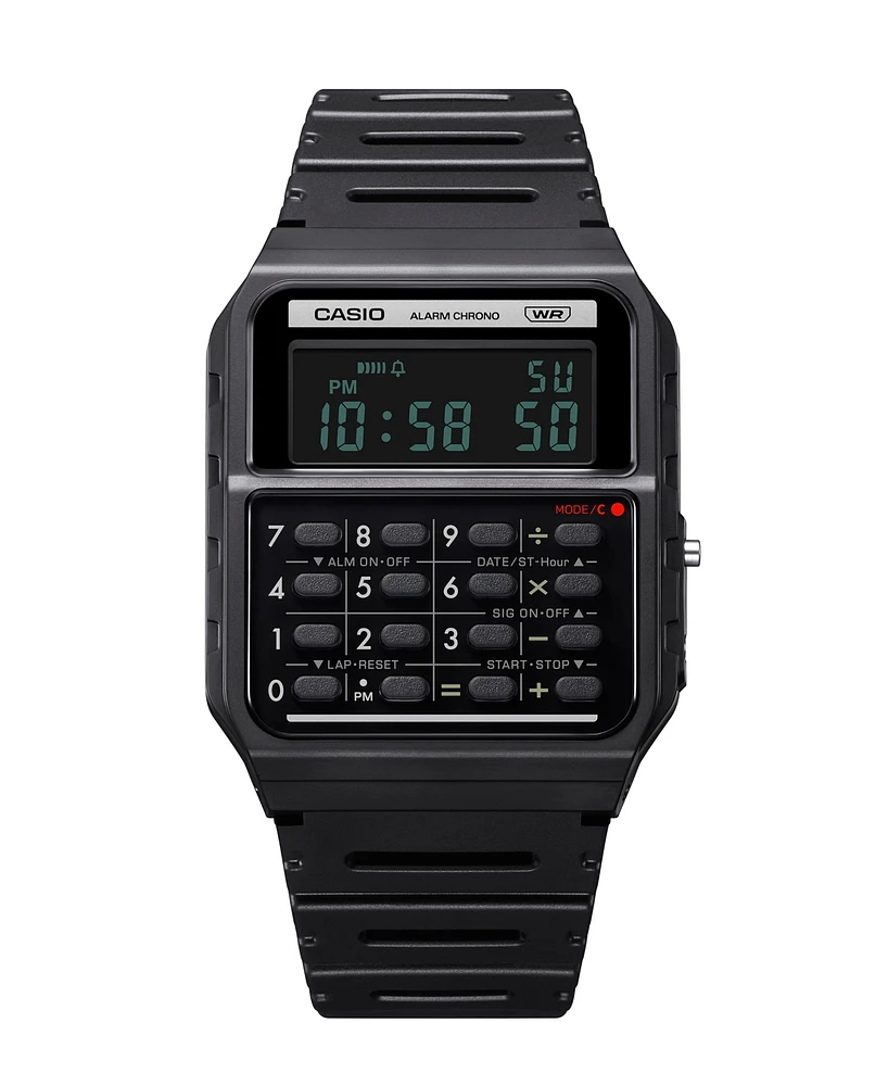 Casio Unisex Digital Calculator Resin Strap Watch 34mm