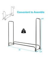 Gouun 5 Feet Firewood Storage Log Rack-5 Feet