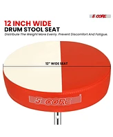 5 Core Drum Throne Padded Adjustable Guitar Stool Drummer Seat for Adults & Kids