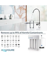 Aquasure Signature Series | 32,000 Grains Water Softener with 8 Gpm Quantum Uv Sterilizer and 75 Gpd Reverse Osmosis Ro System