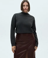 Mango Women's Leather-Effect Pencil Skirt