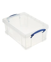 Really Useful Box 9L Plastic Storage Container w/Snap Lid & Clip Lock Handles