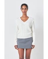 endless rose Women's Cable Knit Sweater