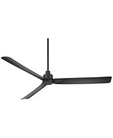 Casa Vieja 60" Sailplane Modern Industrial Indoor Outdoor Ceiling Fan 3 Blade Remote Control Matte Finish Blades Bedroom Patio Living Room Kitch