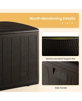 Gouun 130 Gallon Patio All Weather Storage Container with Lockable Lid