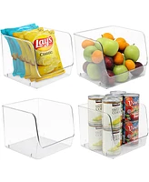 Sorbus Clear Open Storage Bins (4-Pack)