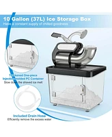 Costway 660LBS/H Commercial Ice Crusher with Dual Blades Safety On/Off Switch for Home