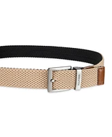 Tommy Hilfiger Men's Two-in-One Reversible Fully Adjustable Stretch Casual Cord Belt