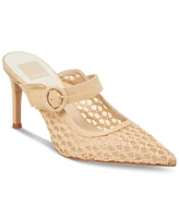 Dolce Vita Women's Keekee Buckle Woven Pointed-Toe Pumps