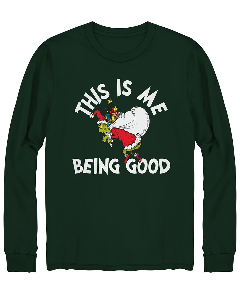 Hybrid Men's Grinch Christmas Long Sleeve Tee