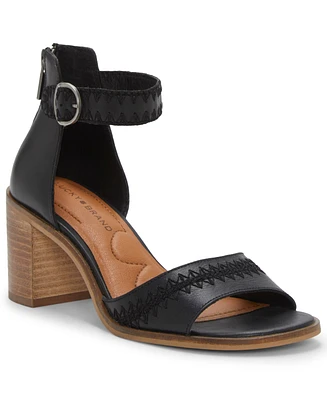 Lucky Brand Women's Shivona Whipstitch Block-Heel Dress Sandals