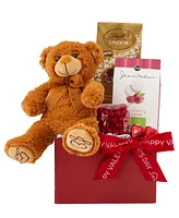 Hickory Farms Valentine's Day Bear & Treats Gift Box, 6 Piece