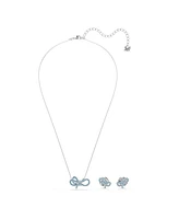 Swarovski Lifelong Bow Rhodium Plated Set