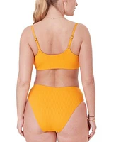 Andie Womens Maui Ribbed Bikini Top Bottoms